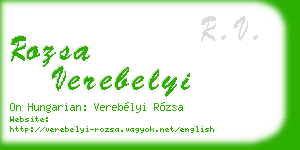rozsa verebelyi business card