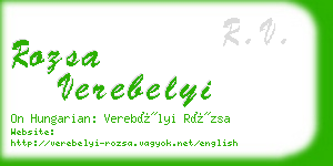 rozsa verebelyi business card